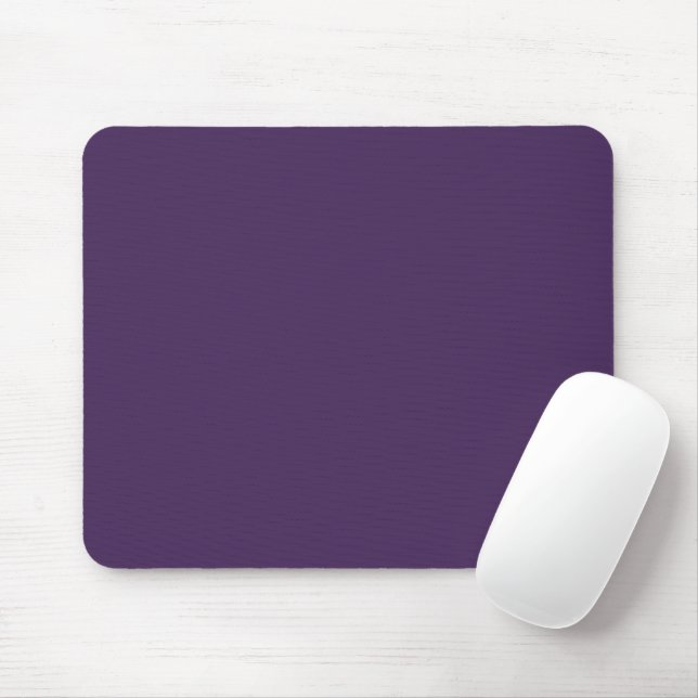 Schlichte, lila Acai-Beere in fester Farbe Mousepad (Mit Mouse)