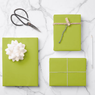 Schlichte, Limone Traubenfarbe Geschenkpapier Set