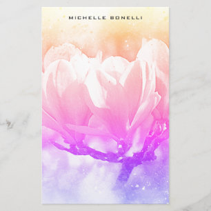 Schlichte Minimalistische Berufliche Blume Briefpapier