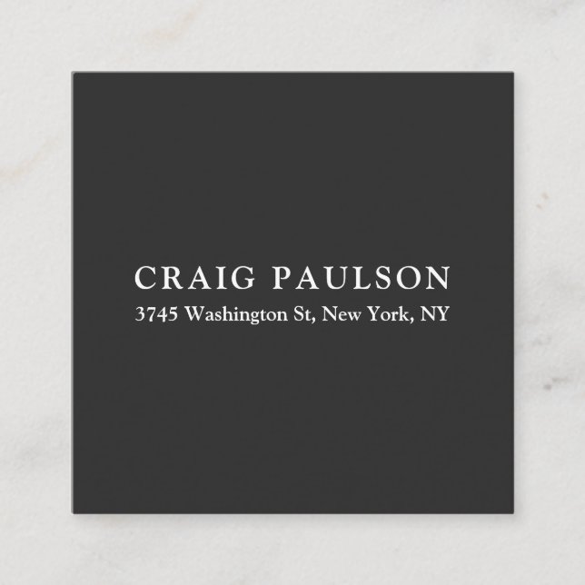 Schlichte Minimalistische Elegant Klassisches Dunk Begleitkarte (Vorderseite)