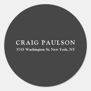 Schlichte Minimalistische Elegant Klassisches Dunk Runder Aufkleber