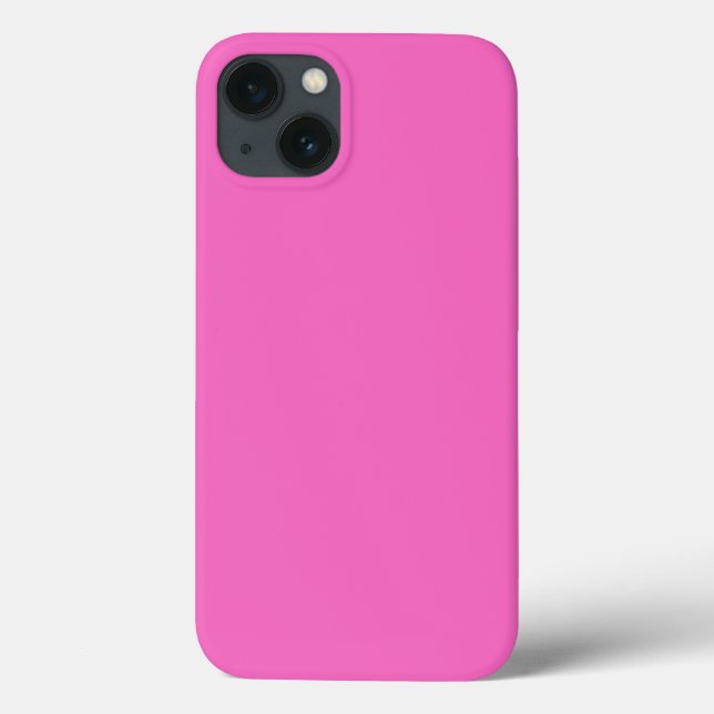 Schlichte Orchideenfarbe, kräftig rosa Case-Mate iPhone Hülle (Rückseite)