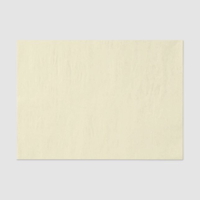 Schlichte Pastellgelbe Seidenpapier (Vorderseite)