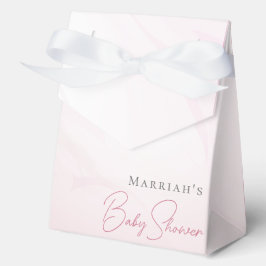 Schlichte Pink Watercolor Bow Baby Showbox Geschenkschachtel