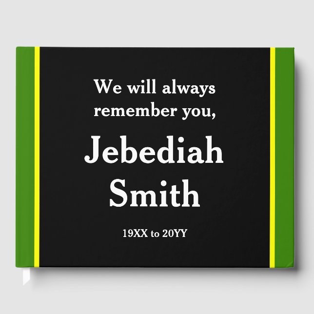 Schlichte, respektable Erinnerungen Gästebuch (Vorderseite)