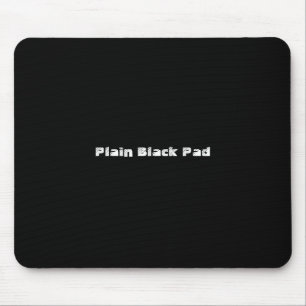 Schlichte schwarze Auflage Mousepad