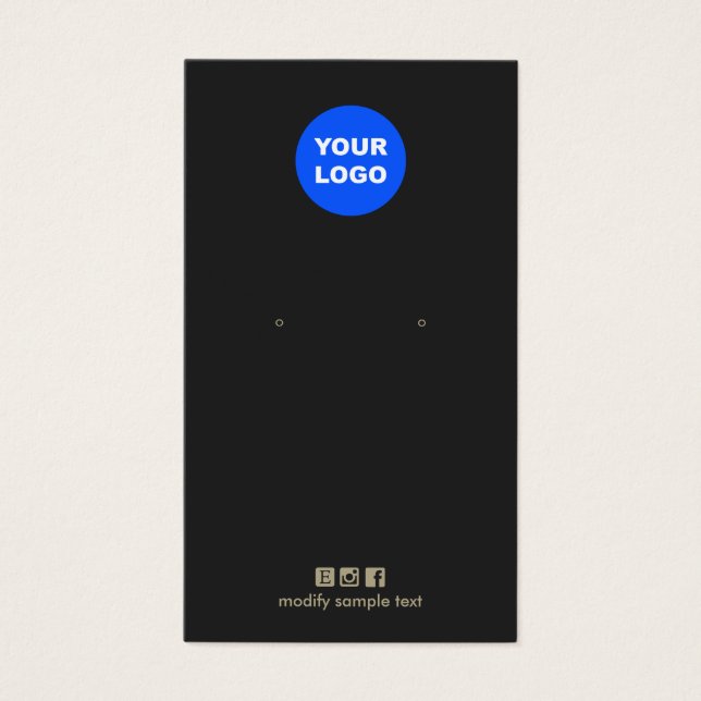 Schlichte Schwarze Karte für die Wiedergabe des Lo (Vorderseite)