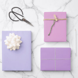 Schlichte Seife Orchid Wisteria Lila Schatten 3 Tö Geschenkpapier Set