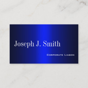 Schlichte Shades of Blue Beruflich Business Cards Visitenkarte