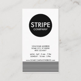 schlichte Streifenfirma Visitenkarte