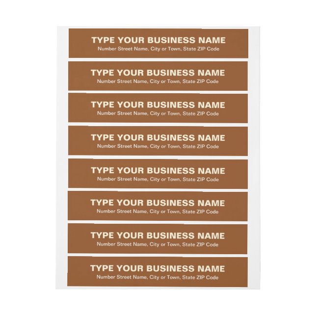 Schlichte Texte Rundum-Adressaufkleber (Bogen)