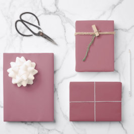 Schlichte türkische Rose Gold Pink Shades 3 Töne Geschenkpapier Set