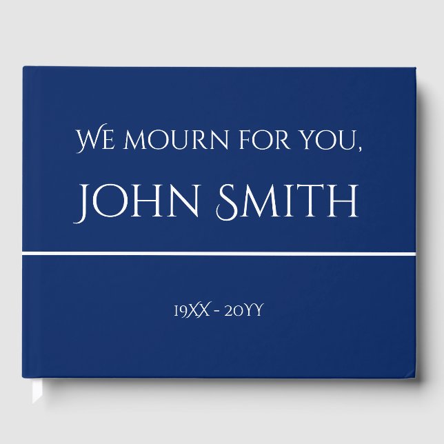 Schlichte und einfache Erinnerungen Gästebuch (Vorderseite)