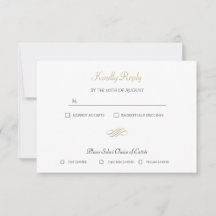 Schlichte und einfache White Gold Classic R.S.V.P.