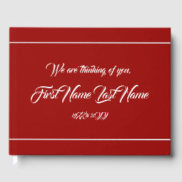 Schlichte und Personalisierte Erinnerungen Gästebu Gästebuch