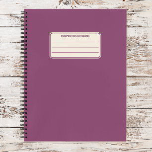 Schlichte Vintage Farbe Minimalistisch Notizbuch
