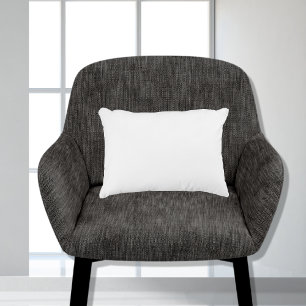 Schlichte Vollfarbe Weiß 11x16 Dekokissen