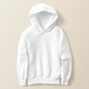 Schlichte weiße Kids Hoodie