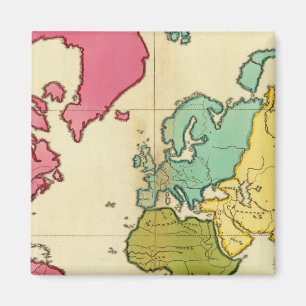 Schlichte Weltkarte Magnet