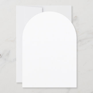 Schlichte White 5" x 7" Arch Blank Geburtstagspart Einladung