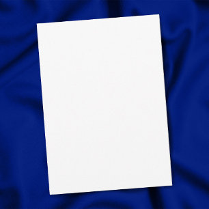 Schlichte White 5" x 7" Matte Blank Graduation Par Einladung