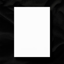 Schlichte White Wedding 5" x 7" Matte Blank Save The Date