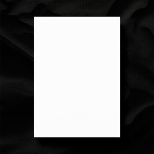 Schlichte White Wedding 5" x 7" Matte Blank Save The Date