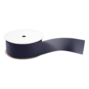 Schlichter Abend in fester Farbe dunkelblau Ripsband
