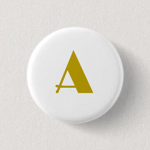 Schlichter Anfangsbuchstabe für einfarbiges Monogr Button