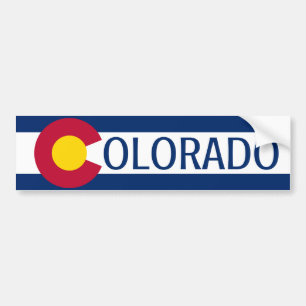 Schlichter Autoaufkleber Colorado-Flagge