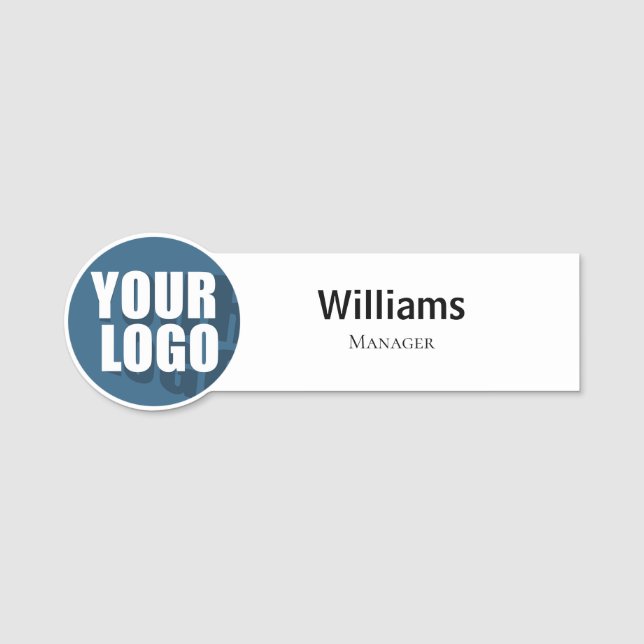 Schlichter, benutzerdefinierter Logomitarbeiter Ma Namensschild (Vorderseite)