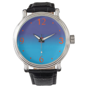 Schlichter Big-face Classic > Schlicht Blue Watche Armbanduhr