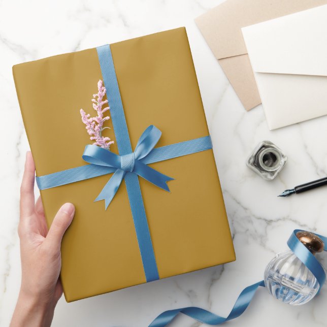 Schlichter Campus Gold Farbton Geschenkpapier (Schenken)