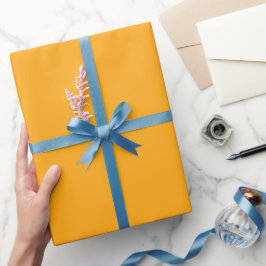 Schlichter Citrus Shine Orange Farbton Tone Geschenkpapier