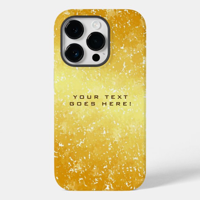 Schlichter, einzigartiger goldener Hintergrund Case-Mate iPhone Hülle (Rückseite)