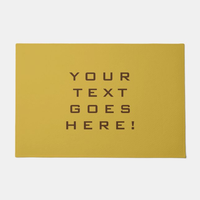 Schlichter, einzigartiger goldener Hintergrund Fußmatte (Vorderseite)