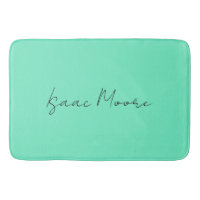 Schlichter Elegant Green Blue Script Calligrafy Na