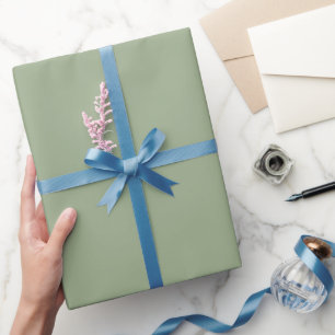 Schlichter Farbton mit grünem Farbton Geschenkpapier