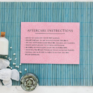 Schlichter Glitzer Augenbrauen-Augenbrauen-Nachsor Visitenkarte