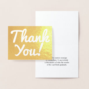 Schlichter Goldfoil "Danke!" Karte