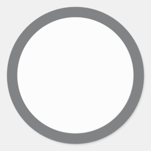 Schlichter Graustreifen Runder Aufkleber