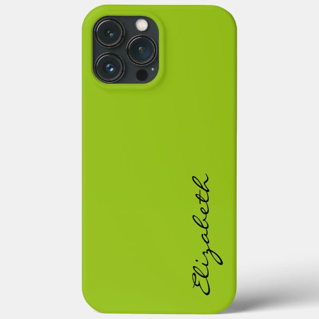 Schlichter grüner Hintergrund Case-Mate iPhone Hülle (Rückseite)