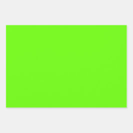 Schlichter, heller Frühling UFO Grüne Schattierung Geschenkpapier Set