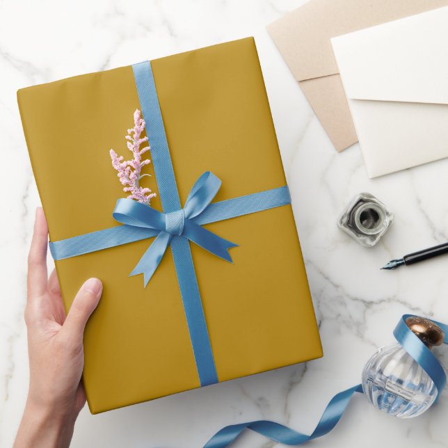Schlichter Honig-Farbton Geschenkpapier (Schenken)