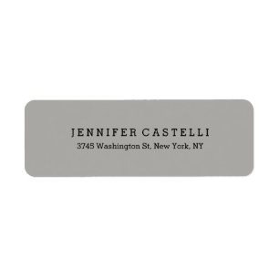 Schlichter klassischer Schriftart Grau Minimalisti
