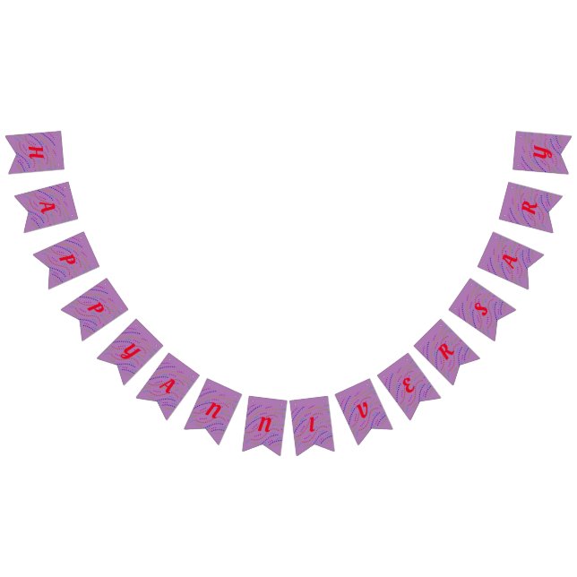 schlichter minimaler eleganter fröhlicher Jahresta Wimpelkette (Alle)