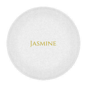Schlichter Minimalistischer Name der Goldfarbe Schneidebrett
