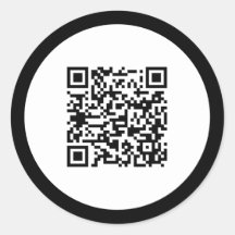 Schlichter QR-Code Eleganter Schwarzer Rahmen Beru