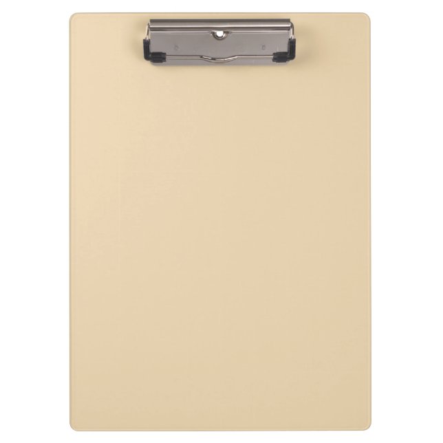 Schlichter Sand, hellbeige, helle Farbe Klemmbrett (Vorderseite)
