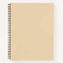 Schlichter Sand, hellbeige, helle Farbe Notizbuch